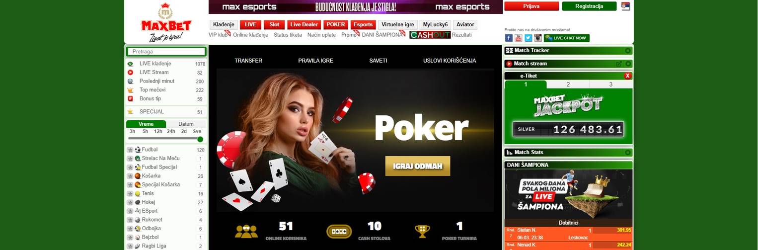 Maxbet poker