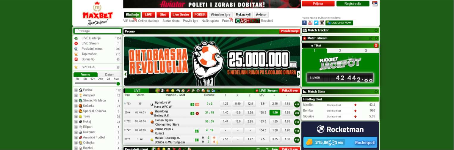 MaxBet Sportske Kladionice