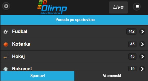 Olimp Mobile App