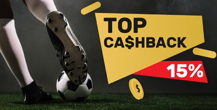 Top Bet Top Ca$hback - 15% od pogođenih opklada